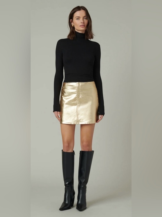 Joe's Jeans Dresses & Skirts - Joes The Cara Skirt gold foil NWT Size 29